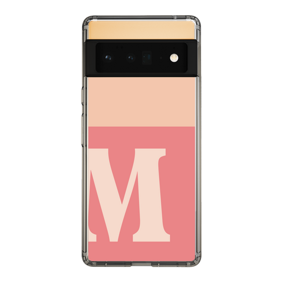 Slim Protection Case［ Original - initial two tone - M pink ］