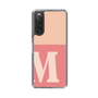 Slim Protection Case［ Original - initial two tone - M pink ］