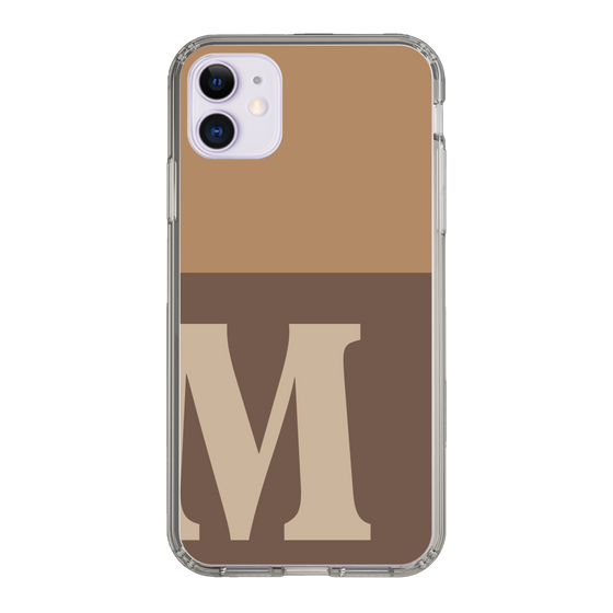 Slim Protection Case［ Original - initial two tone - M brown ］