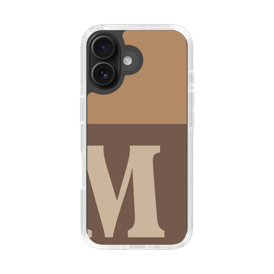 Slim Protection Case［ オリジナル - initial two tone - M brown ］