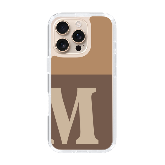 Slim Protection Case［ オリジナル - initial two tone - M brown ］