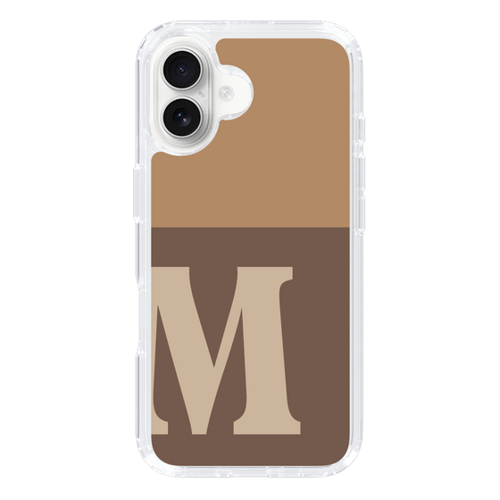 Slim Protection Case［ オリジナル - initial two tone - M brown ］