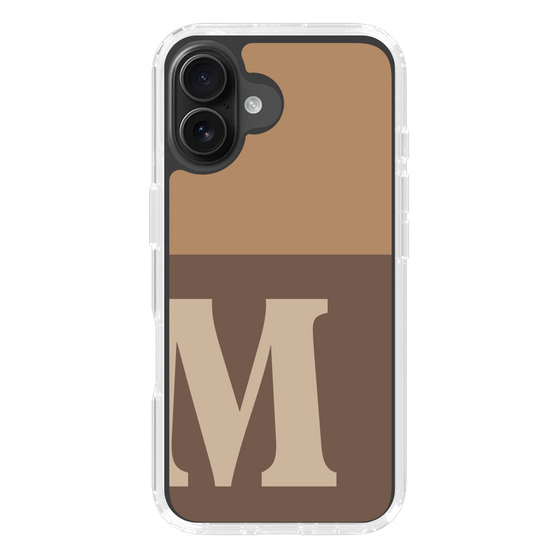 Slim Protection Case［ オリジナル - initial two tone - M brown ］