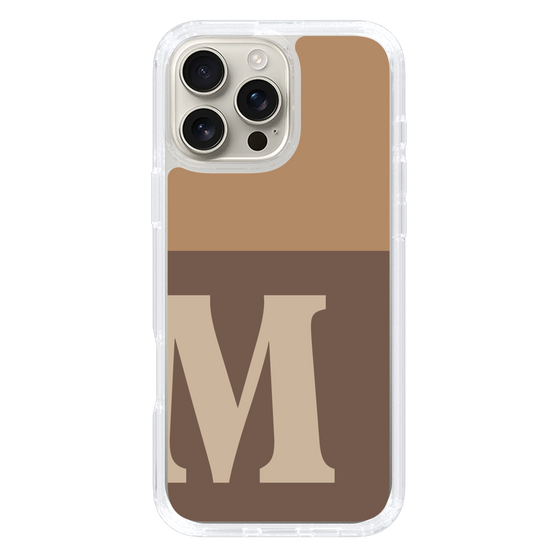 Slim Protection Case［ オリジナル - initial two tone - M brown ］