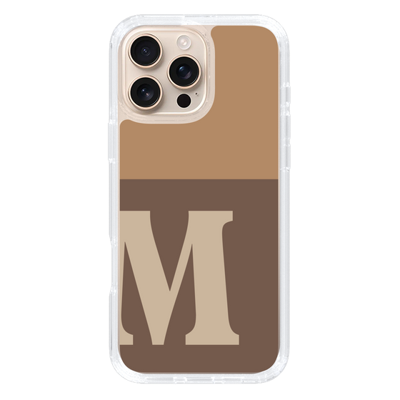 Slim Protection Case［ オリジナル - initial two tone - M brown ］