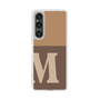 Slim Protection Case［ Original - initial two tone - M brown ］