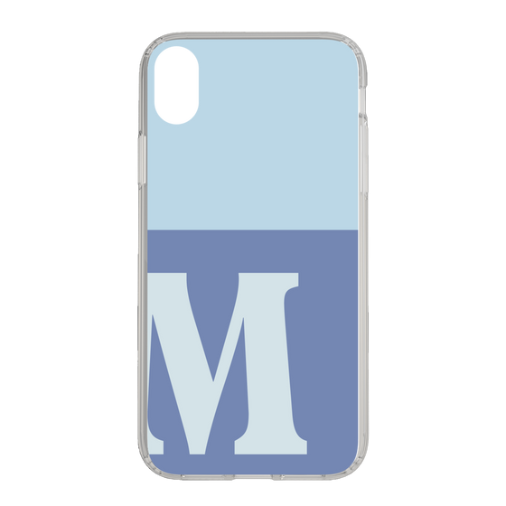 Slim Protection Case［ Original - initial two tone - M blue ］
