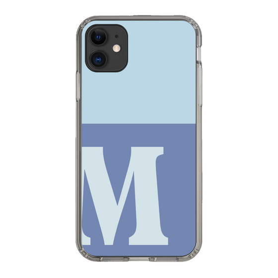 Slim Protection Case［ Original - initial two tone - M blue ］