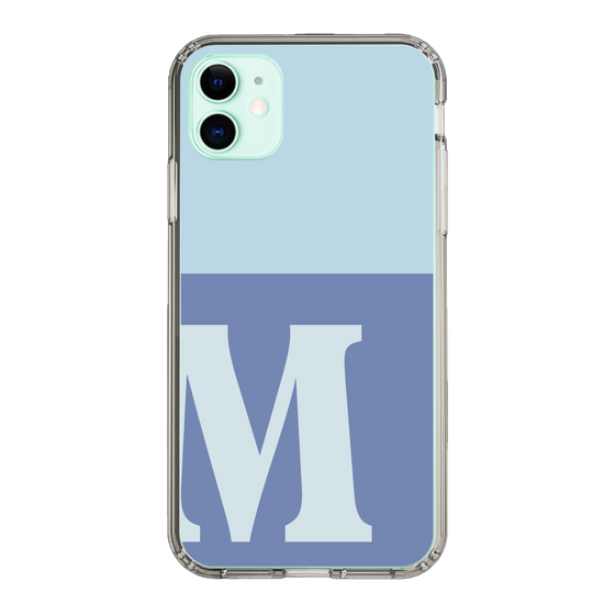 Slim Protection Case［ Original - initial two tone - M blue ］