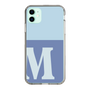 Slim Protection Case［ Original - initial two tone - M blue ］