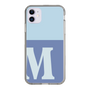 Slim Protection Case［ Original - initial two tone - M blue ］