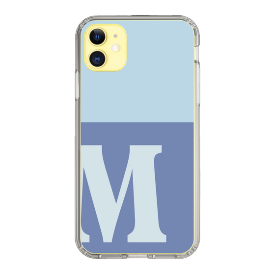 Slim Protection Case［ Original - initial two tone - M blue ］