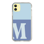 Slim Protection Case［ Original - initial two tone - M blue ］
