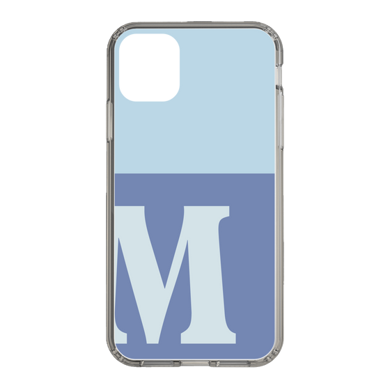 Slim Protection Case［ Original - initial two tone - M blue ］