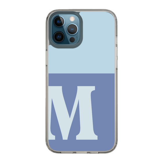 Slim Protection Case［ Original - initial two tone - M blue ］