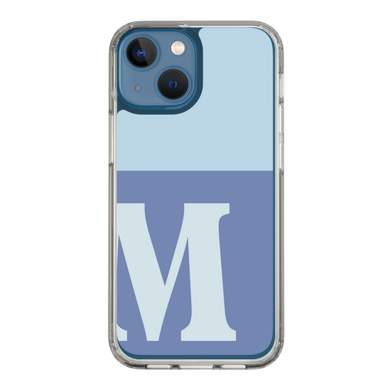 Slim Protection Case［ Original - initial two tone - M blue ］