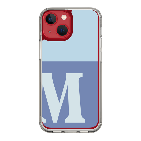 Slim Protection Case［ Original - initial two tone - M blue ］