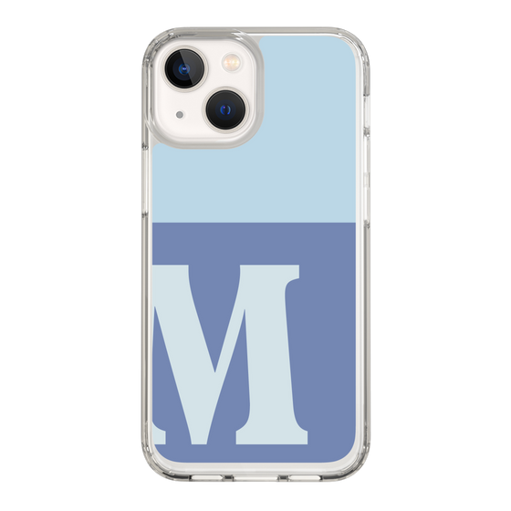Slim Protection Case［ Original - initial two tone - M blue ］
