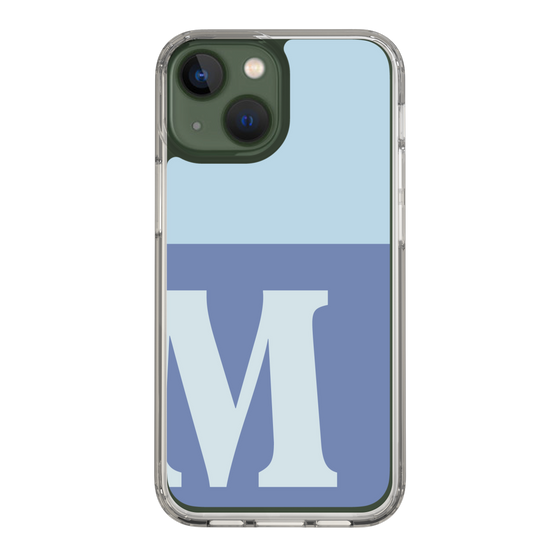 Slim Protection Case［ Original - initial two tone - M blue ］