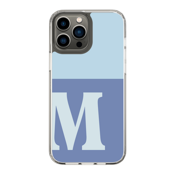 Slim Protection Case［ Original - initial two tone - M blue ］