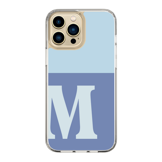 Slim Protection Case［ Original - initial two tone - M blue ］