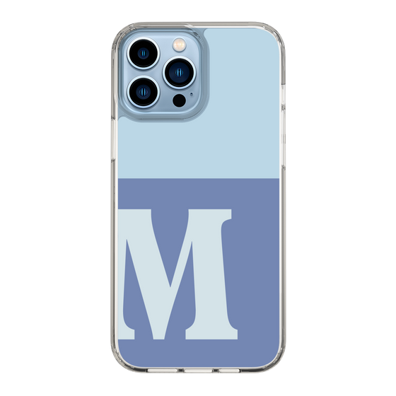 Slim Protection Case［ Original - initial two tone - M blue ］