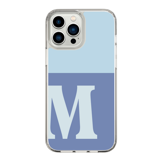 Slim Protection Case［ Original - initial two tone - M blue ］