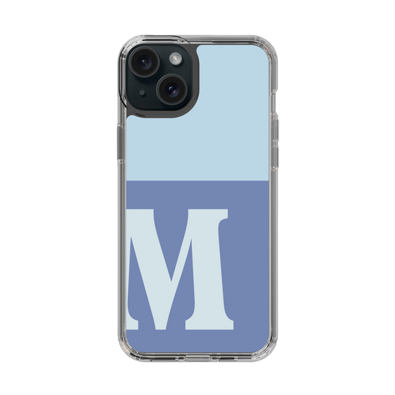 Slim Protection Case［ Original - initial two tone - M blue ］