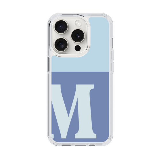 Slim Protection Case［ Original - initial two tone - M blue ］