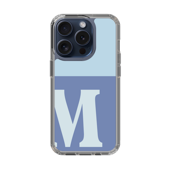 Slim Protection Case［ Original - initial two tone - M blue ］
