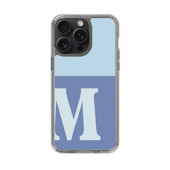 Slim Protection Case［ Original - initial two tone - M blue ］