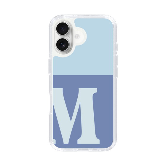 Slim Protection Case［ オリジナル - initial two tone - M blue ］