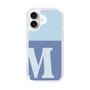 Slim Protection Case［ オリジナル - initial two tone - M blue ］