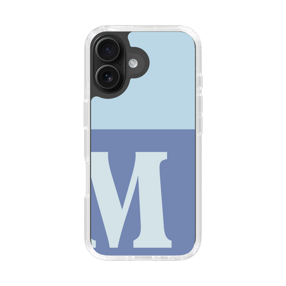 Slim Protection Case［ オリジナル - initial two tone - M blue ］