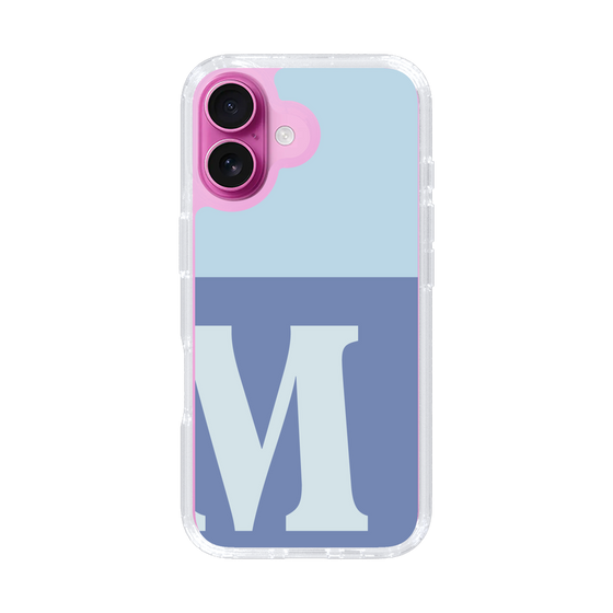 Slim Protection Case［ オリジナル - initial two tone - M blue ］