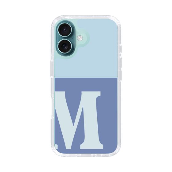 Slim Protection Case［ オリジナル - initial two tone - M blue ］