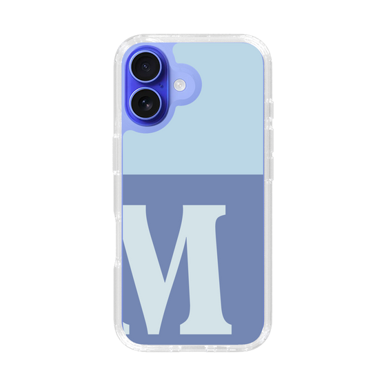 Slim Protection Case［ オリジナル - initial two tone - M blue ］