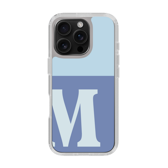Slim Protection Case［ オリジナル - initial two tone - M blue ］