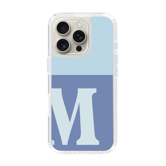 Slim Protection Case［ オリジナル - initial two tone - M blue ］