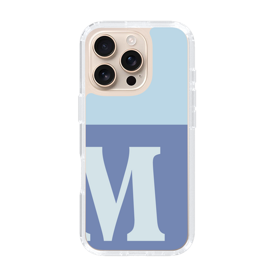 Slim Protection Case［ オリジナル - initial two tone - M blue ］