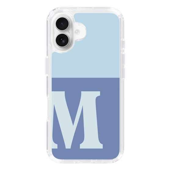Slim Protection Case［ オリジナル - initial two tone - M blue ］