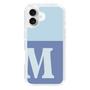 Slim Protection Case［ オリジナル - initial two tone - M blue ］