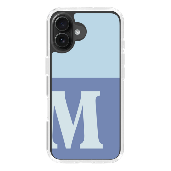 Slim Protection Case［ オリジナル - initial two tone - M blue ］