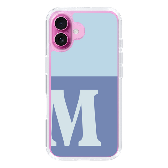 Slim Protection Case［ オリジナル - initial two tone - M blue ］