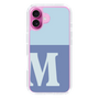 Slim Protection Case［ オリジナル - initial two tone - M blue ］