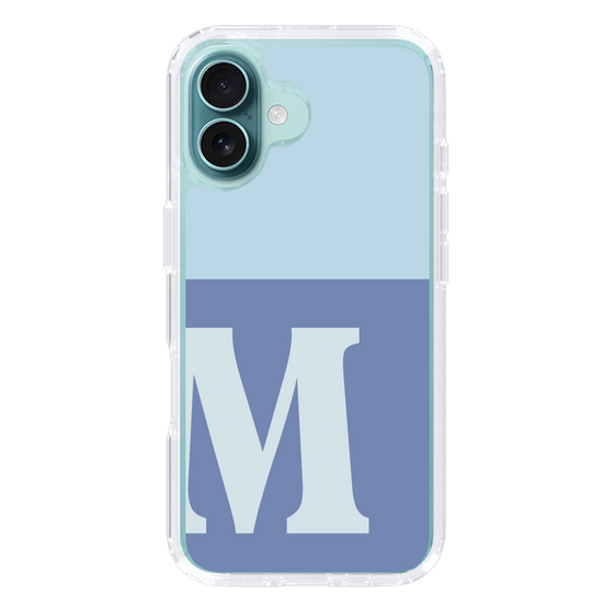 Slim Protection Case［ オリジナル - initial two tone - M blue ］