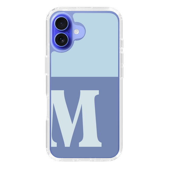 Slim Protection Case［ オリジナル - initial two tone - M blue ］