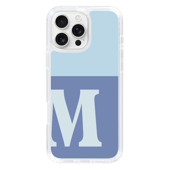 Slim Protection Case［ オリジナル - initial two tone - M blue ］