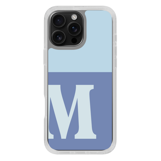 Slim Protection Case［ オリジナル - initial two tone - M blue ］