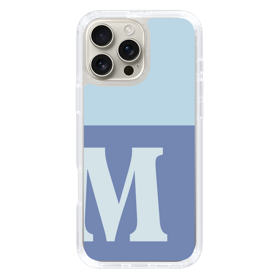 Slim Protection Case［ オリジナル - initial two tone - M blue ］